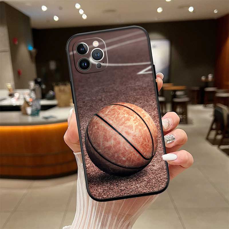 UP13 Basketball Art Shoot New High-End Shell Phone Case for iPhone 16 15 14 13 12 Pro Max Plus Mini