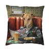 Greyhound Dog Portrait Cushion Cover 50x50 Cm Whippet Sighthound Lover Soft Nordic Throw Pillow Cases Home Decor Sofa Seat