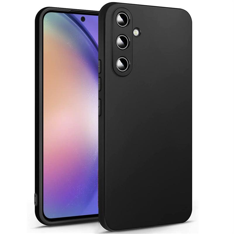 Тонкий черный матовый мягкий силиконовый чехол для телефона TPU для Samsung Galaxy A06 A16 A14 A24 A34 A54 5G A15 A25 A35 A55 5G Redmi 14C 12c 13C Note 14 13 Pro+