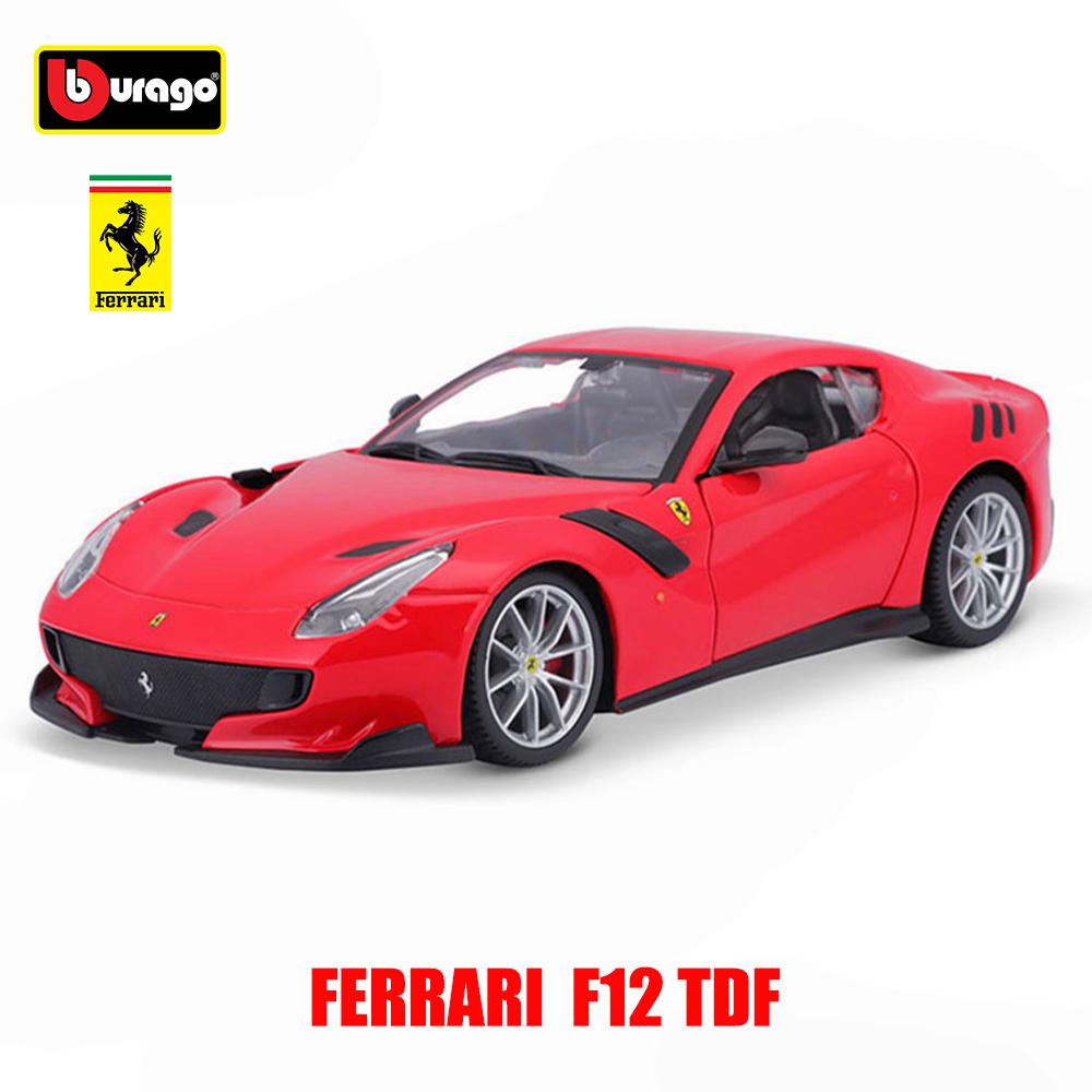 Ббураго 1:24 Ferrari PUROSANGUE 488 458 F12 SP1 Модель автомобиля Металлическая литая модель Детская игрушка Подарок парню Имитация сплава