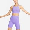 Nike Zenvy Серия Air Однотонные Шорты для фитнеса с логотипом Женские шорты Космический-Фиолетовый DQ6004-567