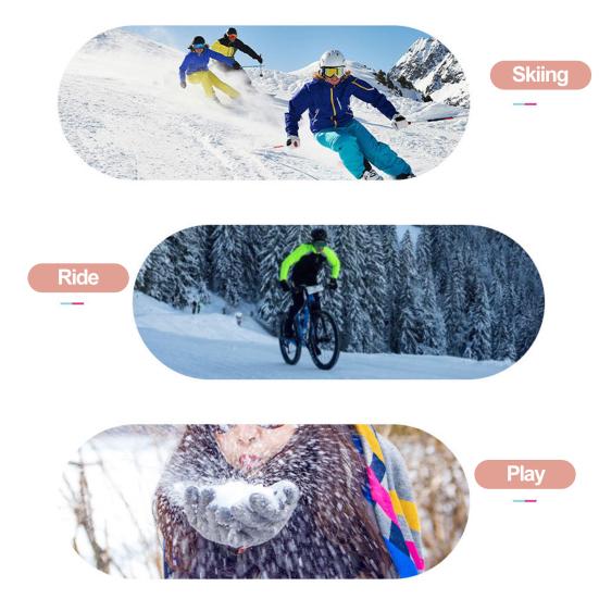 1 пара женских зимних теплых перчаток, ветрозащитные, водонепроницаемые, нескользящие, велосипедные перчатки с сенсорным экраном и полным пальцем