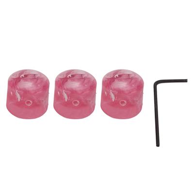 3 шт. Ручка для электрогитары, регулятор потенциометра струн, аксессуар для инструмента, набор, розовый