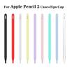 Silicone Protective Sleeve Grip Skin Cover Case for Apple Pencil 2nd Generation Protective Sleeve