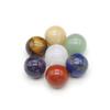 7Pcs/Pack Mini Natural Stone 7Chakra Nonporous Sphere Ornaments Decoration Healing Gemstone Home Decor Small Furnishings Women Jewelry Gift 1.6cm