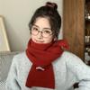 New Knitted Short Scarf for Women In Autumn and Winter Wool Soft and Skin Friendly Scarf for Students  Korean Version Male Couple Versatile