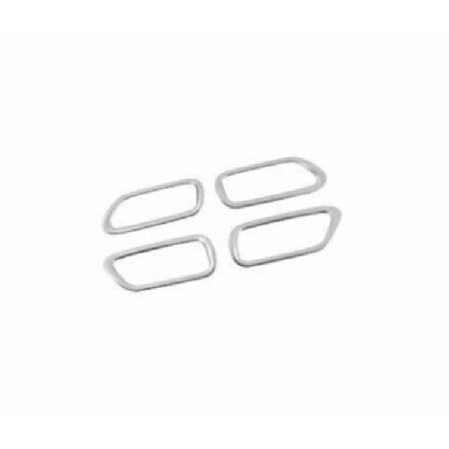 Silver Steel Inner Door Handle Lock For Toyota Corolla - 4pcs Frame Trim