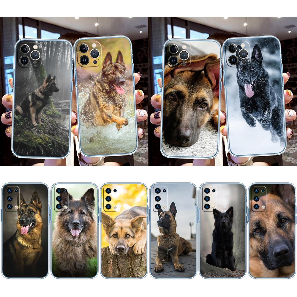 NH30 German Shepherd Dog Case for Motorola E13 E15 E20 E22 E22I E22S E30 E32 E40 E7 E7I G Plus Power Play Stylus G22 G14