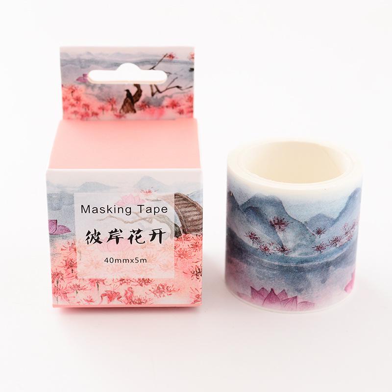 Креативная рваная вручную кружевная и бумажная лента для ручного счета, материал в упаковке, украшение своими руками в китайском стиле, бумажная наклейка для ручного счета