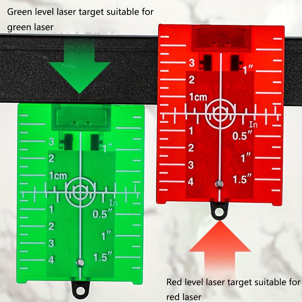 Laser Target Magnetic Floor Target Plate with Bracket, Standard Accessory Suitable for Beam Laser Level, Enhanced Laser Line