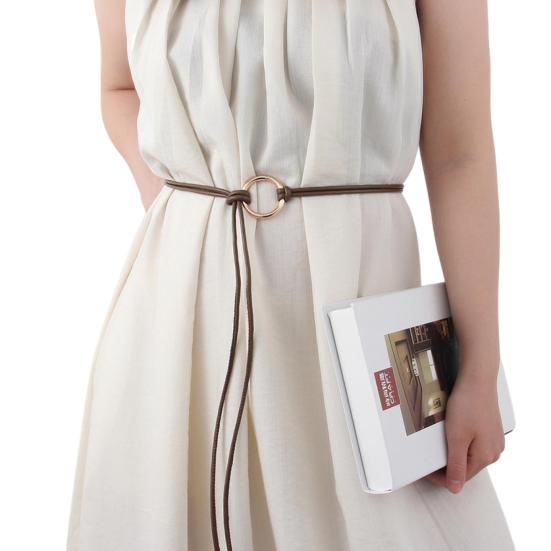 Имитация ремня Модный шнурованный декоративный пояс Кожаный аксессуар