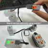Конструктор DIY Технический Мотор Распылитель Электрический Выхлоп Модифицированный Мотор Для Высокотехнологичного Поезда Автомобиля Детали Совместимые с Legoed
