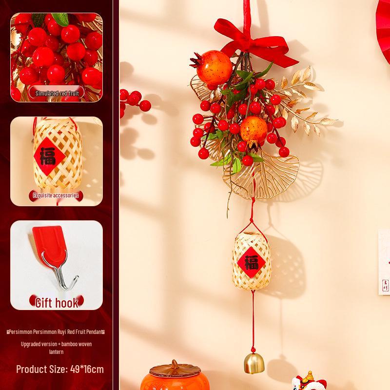 Подвеска на дверь на новоселье: Новая гирлянда «Фрукты Фортуны» для декора гостиной, создает атмосферу дня рождения