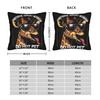 Emotional Support Husband Do Not Pet Pillow Cover Comfy Cushion Cover Retro Trendy Pillow Case For Sofa Car Home Decor