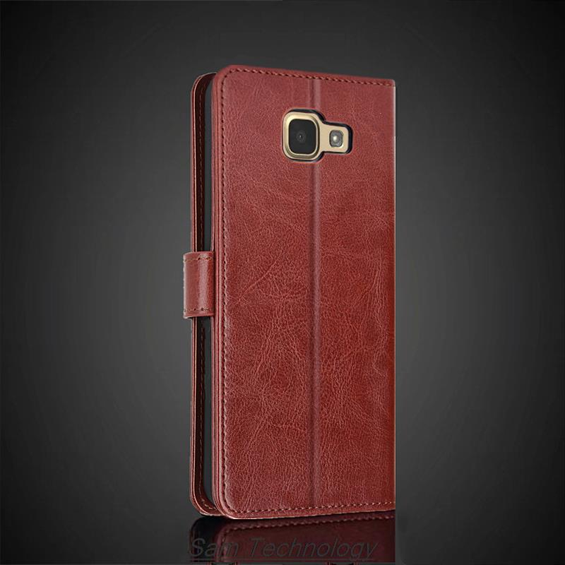 Чехол-держатель для карт для Samsung Galaxy A5 2016 A510F A5100 из искусственной кожи, раскладной чехол для телефона, ретро-кошелек, деловой чехол Fundas Coque