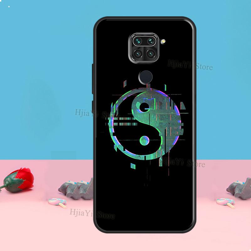 Черно-белый чехол Инь Ян для Redmi Note 8 9 10 11 12 Pro Plus 10S 11S 12S Чехол для Redmi 9C 10A 10C 12C Coque