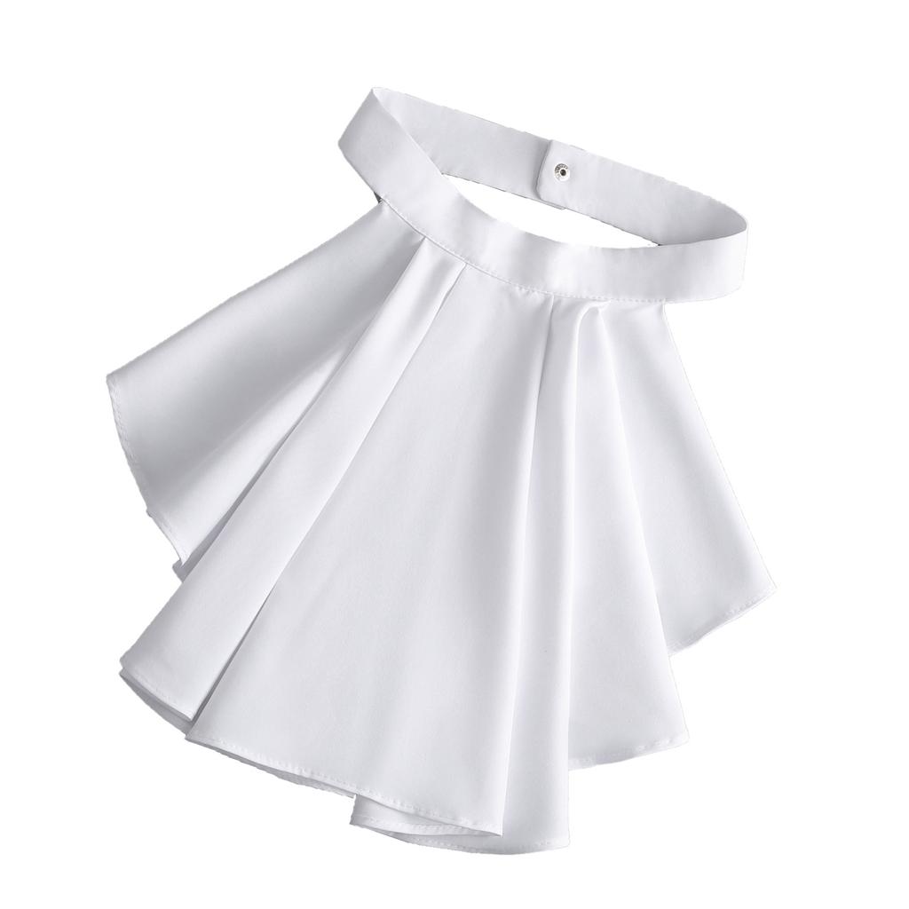 Элегантный викторианский костюмный воротник с оборками и кружевным воротником-жабо для вечеринок на Хэллоуин, воротник для костюмированного вампира