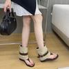 2026 fashion open-toed herringbone sandals inner height-increasing short boots belt buckle spring and summer new trouser boots two wear cool boots