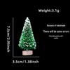 White Mini Christmas Tree Desktop Ornament - Small Christmas Decorations for Window Display