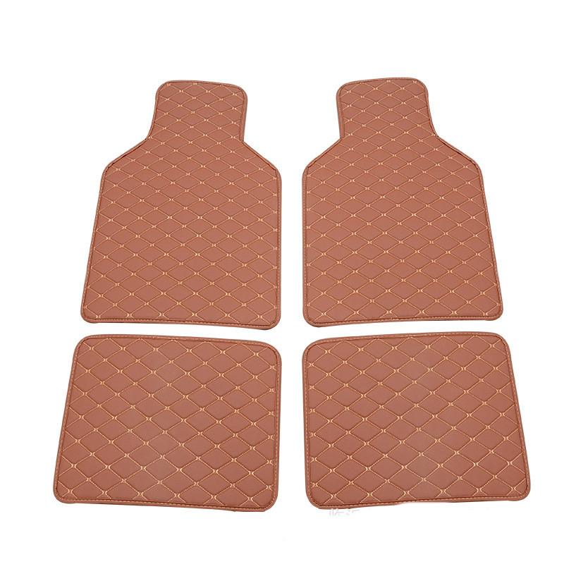 Auto Floor Leather Carpet Liner Waterproof/Dustproof /Skidproof Mat Pad Universal Car Floor Mats Front  Rear Carpet Mat Waterproof Dustproof Skidproof