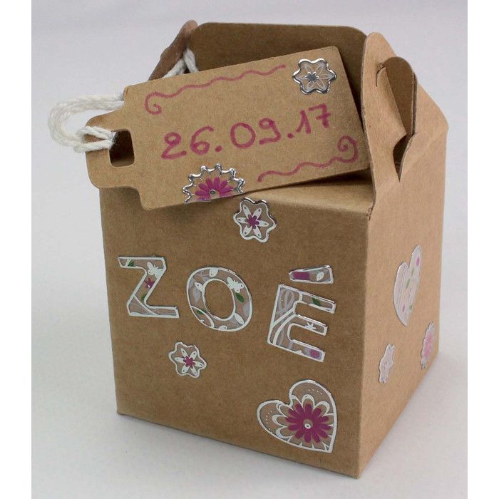 MégaCréa DIY - Boites cadeaux en carton kraft 7x5cm 6 pièces