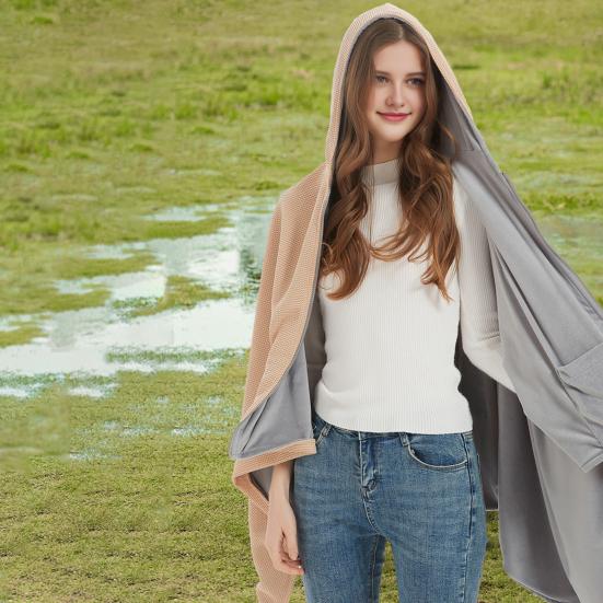 Плед-шаль с подогревом, USB-питание, греющий шарф, женское электроодеяло, портативное беспроводное одеяло с подогревом, сумка с 3 температурными режимами