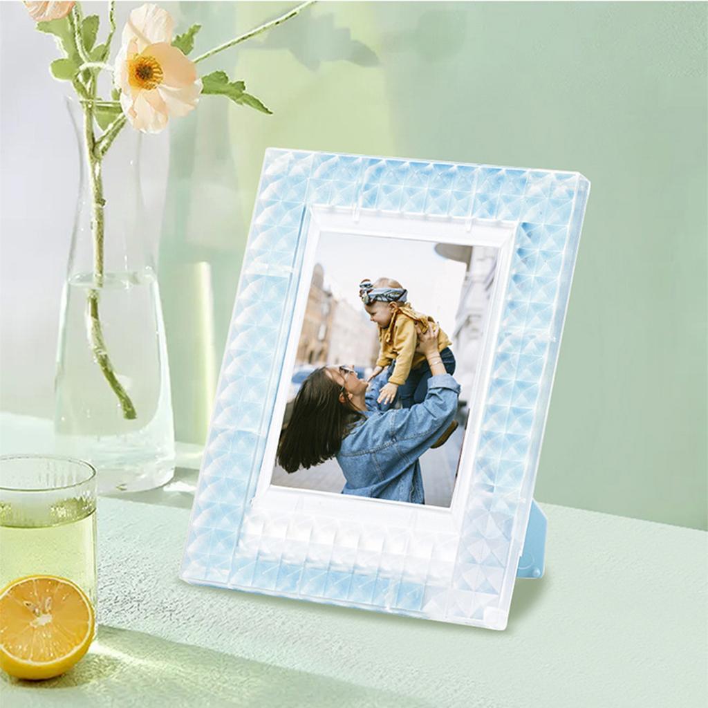 Clear Acrylic Photo Frame Stand Photo Display Holder for Photo Card Desktop Decoration Holder