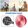 Крышка кривошипа велосипеда с резиновым кольцом Прочная, высокопрочная красочная пылезащитная крышка для рукоятки Замена деталей велосипеда Алюминиевый сплав Велосипедная шатунная система MTB
