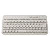 ELECOM Wireless Bluetooth Membrane Keyboard, Compact, Dual-Device Connection, Caps Lock Disable Switch, Automatic OS Detection, 5 Million-Click