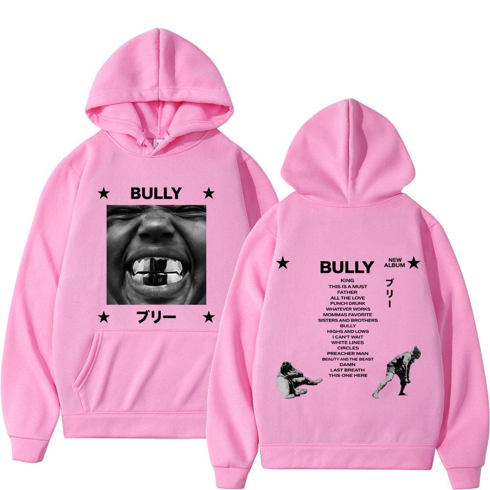 Kanye West Bully Album 2026 Tour Print Hoodie Men Women Gothic Punk O-Neck Pullover Loose Casual Hip-hop Streetwear Sweatshirts