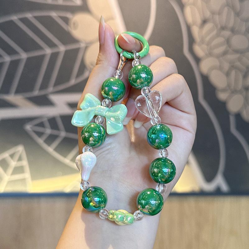 Цветной бант из бисера брелок для мобильного телефона подвески для девочек пара бисерная сумка кулон автомобильный брелок