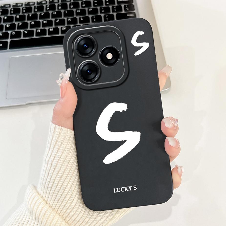 Чехол для Tecno Spark 10 4G Spark 10C Модный чехол-обложка с счастливыми буквами Матовый чехол для телефона Для Tecno Spark 10 Pro KI7 Spark10 Мягкие чехлы