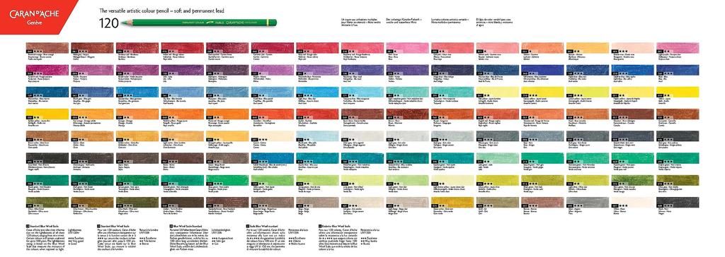 Caran Pablo Colored Pencils 40 Color Set d'Ache 0666-340 Oil-based