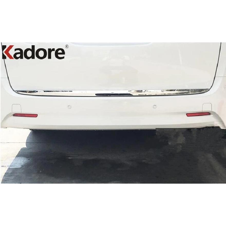 For Toyota Alphard Vellfire 2016- Steel Rear Trunk Lid Cover Trim Tailgate Door Boot Molding Strip Car Accessories