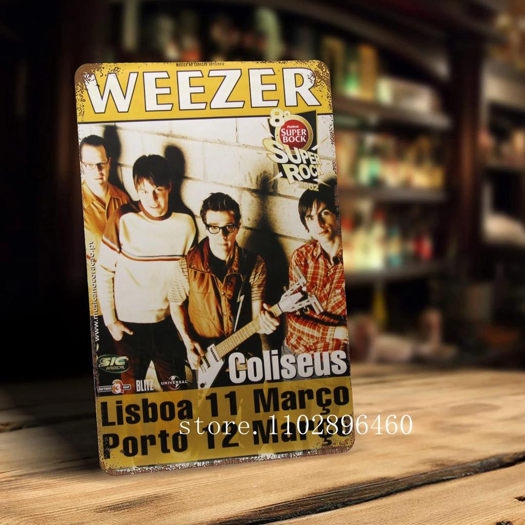 Металлические таблички и вывески Weezer, декор для стен, винтажные жестяные таблички, металлический постер Captain, декор для бара, паба, клуба.