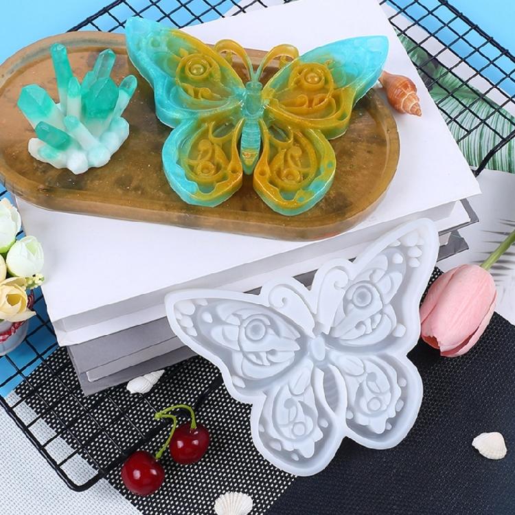Форма для кулона-брелока в виде бабочки Силиконовая форма для кулона Форма для украшения-серьги
