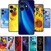 6.74" Чехол для Realme Note 50 Защитный корпус Черный Силикон Мягкая задняя крышка Чехол для телефона Realme Note 50 Note50 Funda