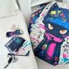 Umbrella Trendy Cool Cat Vinyl Folding Umbrella Sunshade Rain Dual-purpose Student Sunscreen Protection UV Sun Umbrella