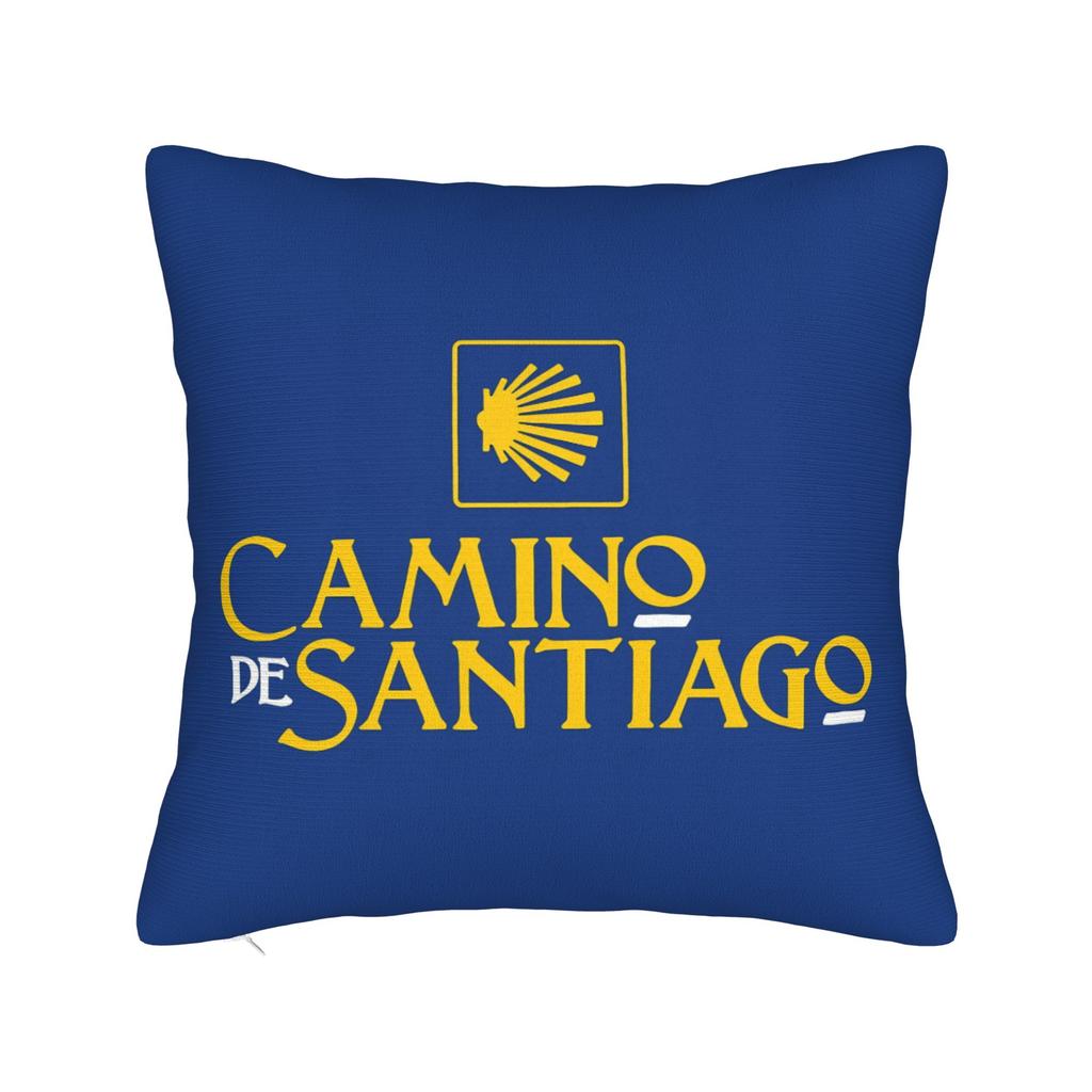 Camino De Santiago Square Pillowcases Polyester Car Shells The Way Movie Cushion Cover Cool Decor Pillow Cover 45*45
