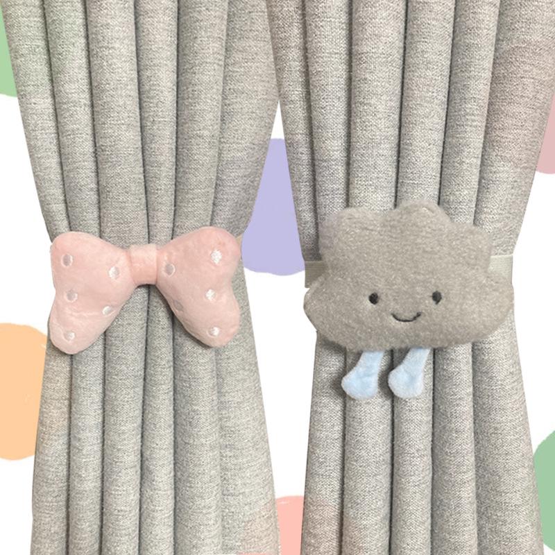 Мультяшные плюшевые подхваты для штор для детских комнат