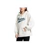 Puma Logo Print Hooded Pullover Fleece Sweatshirt Women Tops White 536184-05