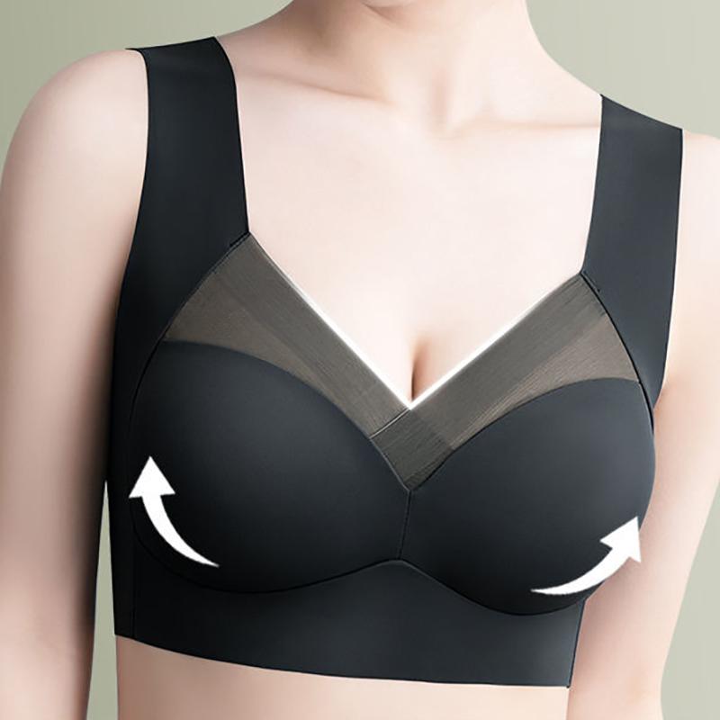 Women Sport Bras Lace Plus Size Bralette Backless Seamless Bra Brassiere Vest Gathers Shock-Proof Soutien Gorge Wireless Top