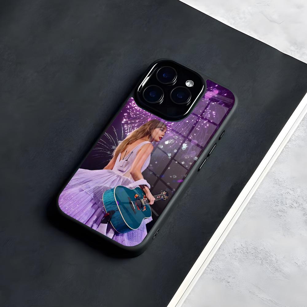 Чехол для телефона T-Taylor Showgirl S-SwiftS для IPhone 17 Pro Max 16 15 14 13 11 Pro Max Plus Стеклянный чехол для телефона