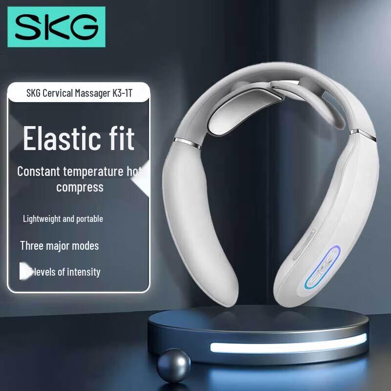 SKG K3-1T Portable Neck Massager with Pulse Heat