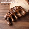 Sandalwood Scalp Massage Comb Wide Teeth Carved Lotus Fish Hair Growth Promotion Wooden Manual Head Full Body Massager Comb