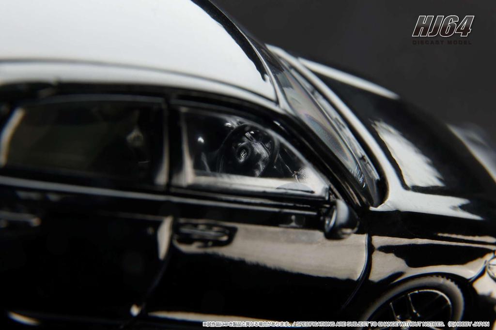 Hobby Japan HJ64 Масштаб Honda Civic RS Crystal Black Pearl Готовая модель HJ642046ABK 1/64