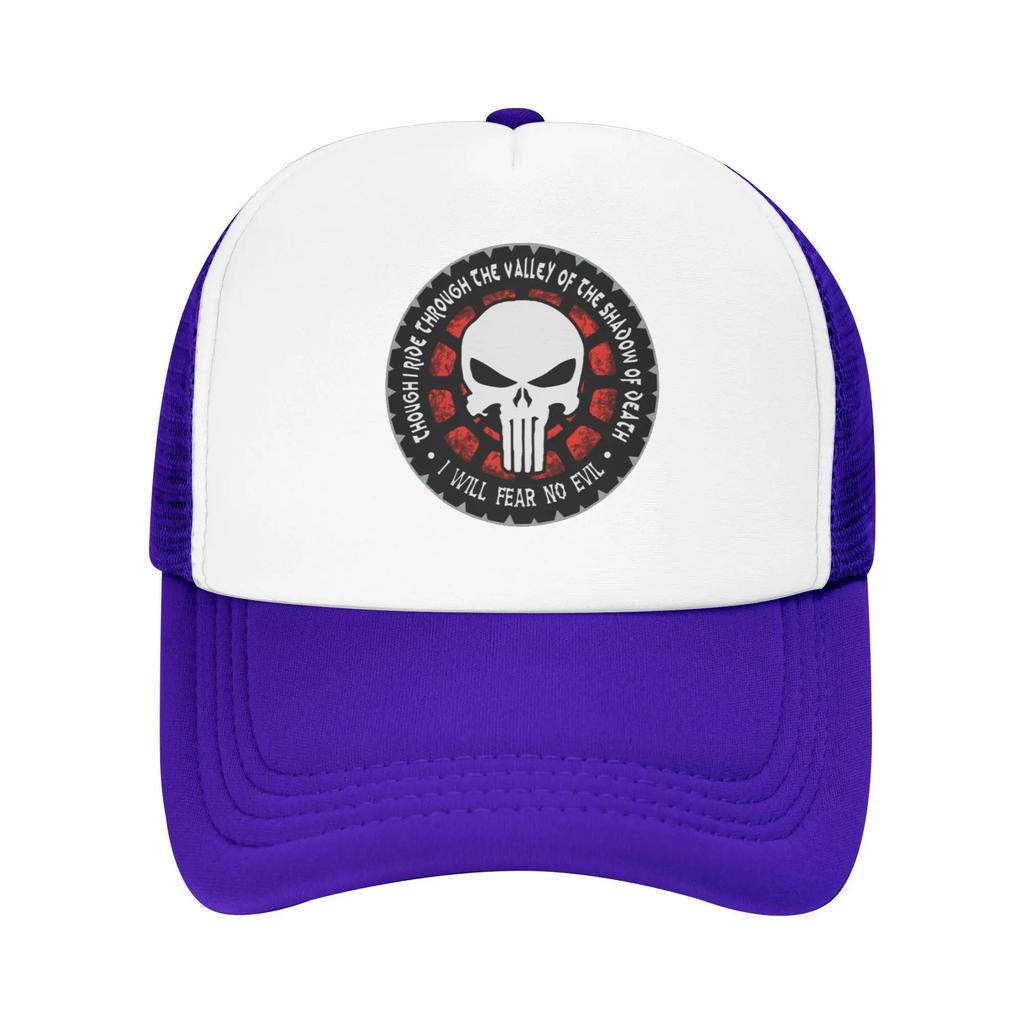 Через Долину Тени Смерти Наказатель Скелет Путешествия Сетчатые Бейсболки Мужские Пляжная Кокетливая Шляпа Хип-Хоп Кепка Тракер