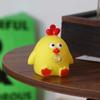 Желтая Курица Игрушки-Пищалки Надувание Пузырей Высокоэластичные Игрушки-Зажималки Зажим Мять Новинка Мультфильм Игрушка для Мятия Игра для Малыша