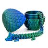 22cm 3D Printed Dragon 8.5cm Dragon Egg Chinese Festival Dragon Figurine Crystal  Egg Funny Home Office Cool Ornament Decoration