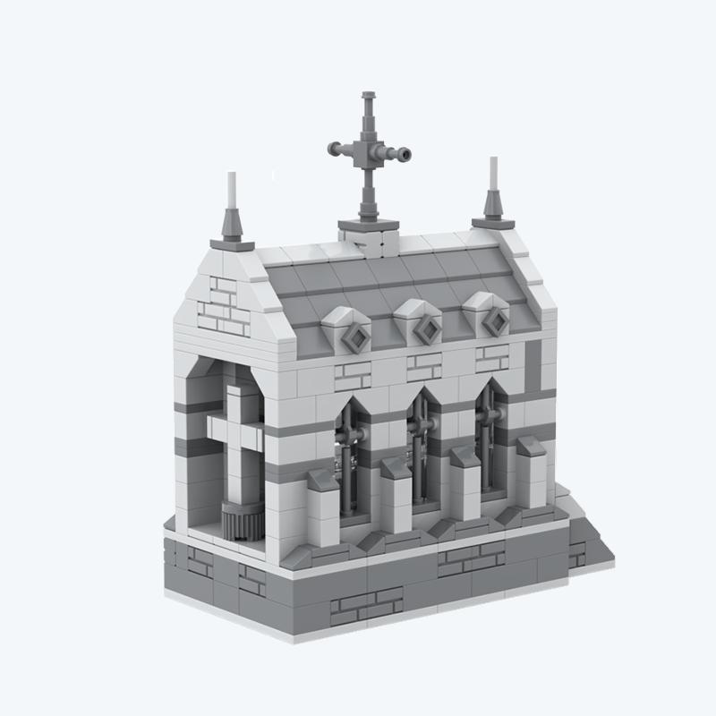 Конструктор Городская Церковь MOC Серия Архитектура Головоломка из Мелких Деталей Строительная Модель Игрушка
